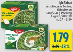 diska iglo Spinat Angebot