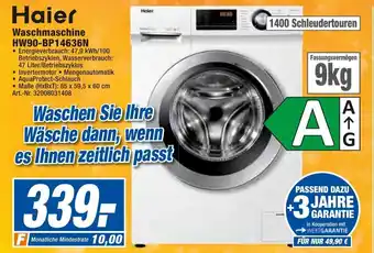 expert Techno Land Haier Waschmaschine  I  HW90-BP 14636N Angebot