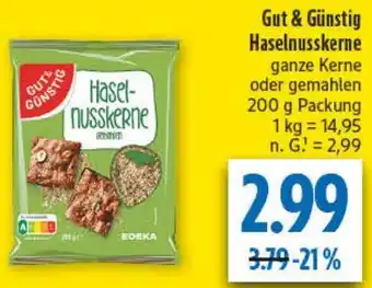 diska Gut & Günstig Haselnusskerne Angebot