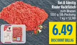 diska Gut & Günstig Rinder Hackfleisch Angebot