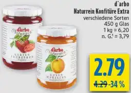 diska d'arbo Naturrein Konfitüre Extra Angebot