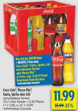 diska Coca-Cola, Mezzo Mix, Fanta, Sprite oder Lift Angebot