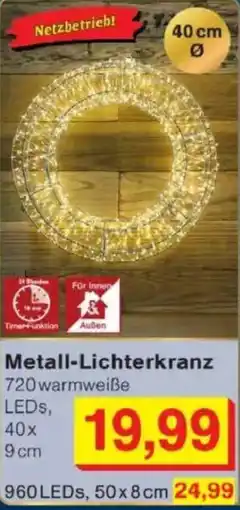 Jawoll Metall-Lichterkranz Angebot