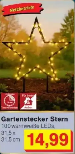 Jawoll Gartenstecker Stern Angebot