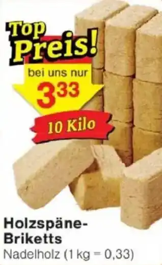 Jawoll Holzspäne- Briketts Angebot