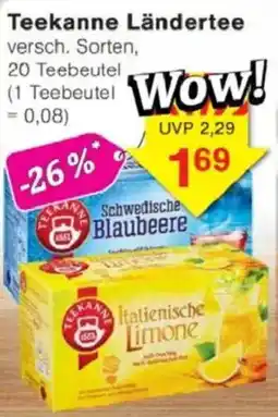 Jawoll Teekanne Ländertee Angebot