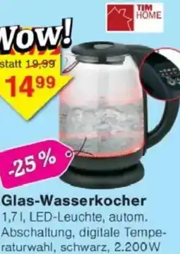 Jawoll TIM HOME Glas-Wasserkocher Angebot