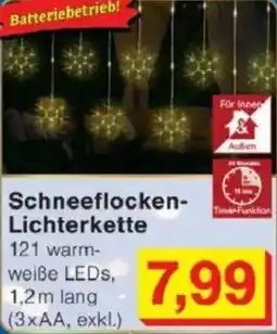 Jawoll Schneeflocken- Lichterkette Angebot