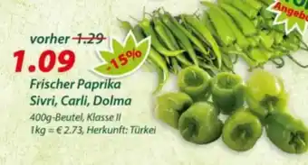 Hepsi-Markt Frischer Paprika Sivri, Carli, Dolma Angebot