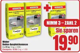 B1 Discount Baumarkt Weber Boden-Ausgleichsmasse Angebot