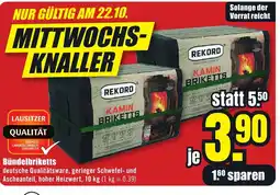 B1 Discount Baumarkt REKORD Bündelbriketts Angebot