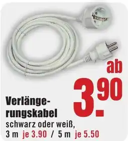B1 Discount Baumarkt Verlängerungskabel Angebot