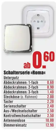 B1 Discount Baumarkt Schalterserie >>Roma<< Angebot