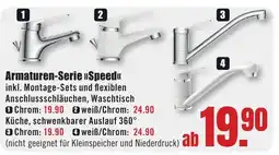 B1 Discount Baumarkt Armaturen-Serie »Speed<< Angebot