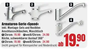 B1 Discount Baumarkt Armaturen-Serie »Speed<< Angebot