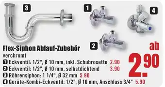 B1 Discount Baumarkt Flex-Siphon Ablauf-Zubehör Angebot