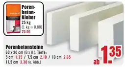 B1 Discount Baumarkt Porenbetonsteine Angebot