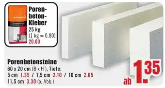 B1 Discount Baumarkt Porenbetonsteine Angebot