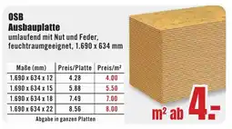 B1 Discount Baumarkt OSB Ausbauplatte Angebot