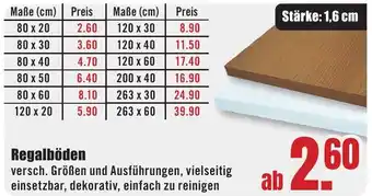 B1 Discount Baumarkt Regalböden Angebot