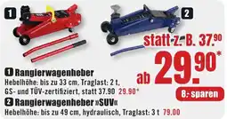 B1 Discount Baumarkt 1 Rangierwagenheber Angebot
