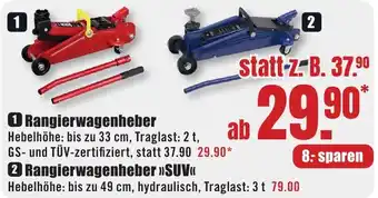 B1 Discount Baumarkt 1 Rangierwagenheber Angebot