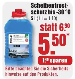 B1 Discount Baumarkt Scheibenfrost- schutz bis -30 °C Angebot