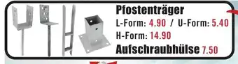 B1 Discount Baumarkt Pfostenträger Angebot