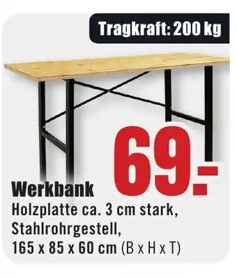 B1 Discount Baumarkt Werkbank Angebot