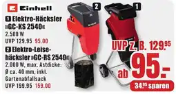 B1 Discount Baumarkt Einhell Elektro-Häcksler "GC-KS 2540" Angebot