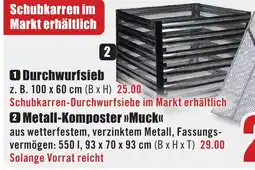 B1 Discount Baumarkt 2 Metall-Komposter >>Muck<< Angebot