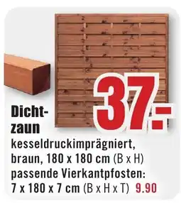 B1 Discount Baumarkt Dichtzaun Angebot