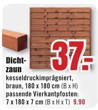 B1 Discount Baumarkt Dichtzaun Angebot