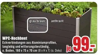 B1 Discount Baumarkt WPC-Hochbeet Angebot