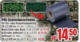 B1 Discount Baumarkt PVC-Sichtschutzstreifen Angebot