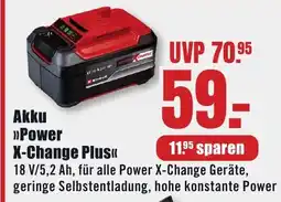 B1 Discount Baumarkt Einhell Akku >>Power X-Change Plus<< Angebot