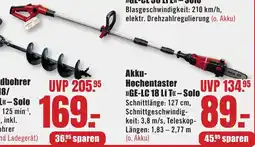 B1 Discount Baumarkt Einhell Akku- Hochentaster >>GE-LC 18 LI T"-Solo Angebot