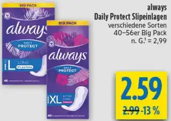 diska always Daily Protect Slipeinlagen Angebot