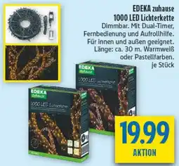 diska EDEKA zuhause 1000 LED Lichterkette Angebot