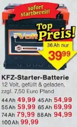 Jawoll KFZ-Starter-Batterie Angebot