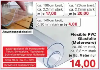 Jawoll Flexible PVC Glasfolie (Meterware) Angebot