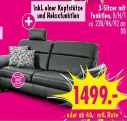 Möbel Boss 3-Sitzer mit Funktion Angebot