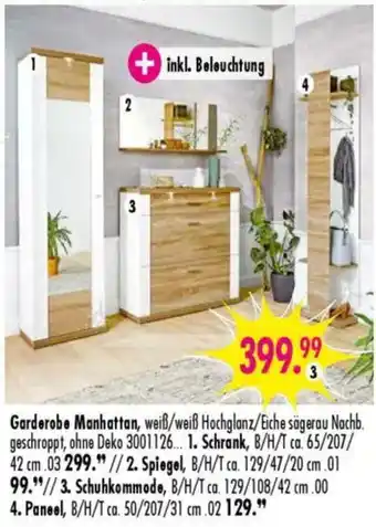 Möbel Boss Garderobe Manhattan Angebot