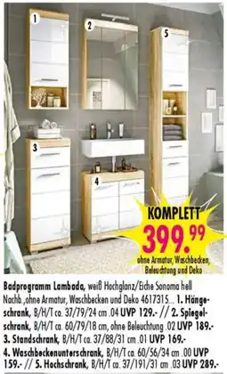 Möbel Boss Badprogramm Lambada Angebot