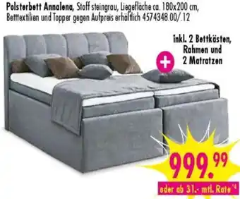 Möbel Boss Polsterbett Annalena Angebot