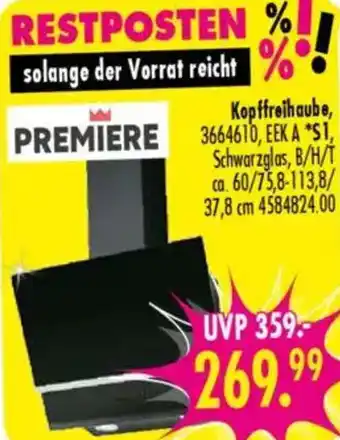 Möbel Boss PREMIERE Kopffreihaube Angebot