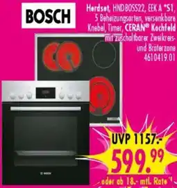 Möbel Boss BOSCH Herdset Angebot