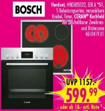 Möbel Boss BOSCH Herdset Angebot