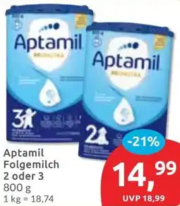 Budni Aptamil Folgemilch 2 oder 3 Angebot