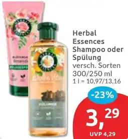 Budni Herbal Essences Shampoo oder Spülung Angebot